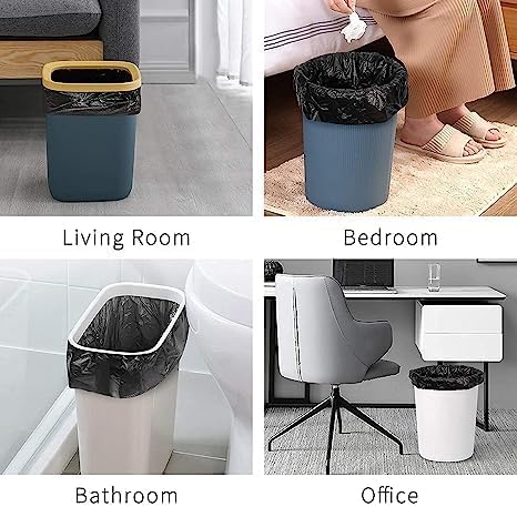 Garbage Bag - 60 Pieces (30 Pieces) 19 Inches X 21 Inches (Pack Of 2, Black, plastic) - Flymaster Shop