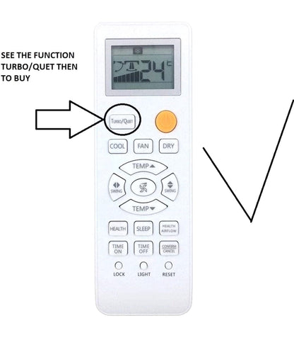 Haier AC Remote Control – Infrared Compatible Replacement, White - Flymaster Shop