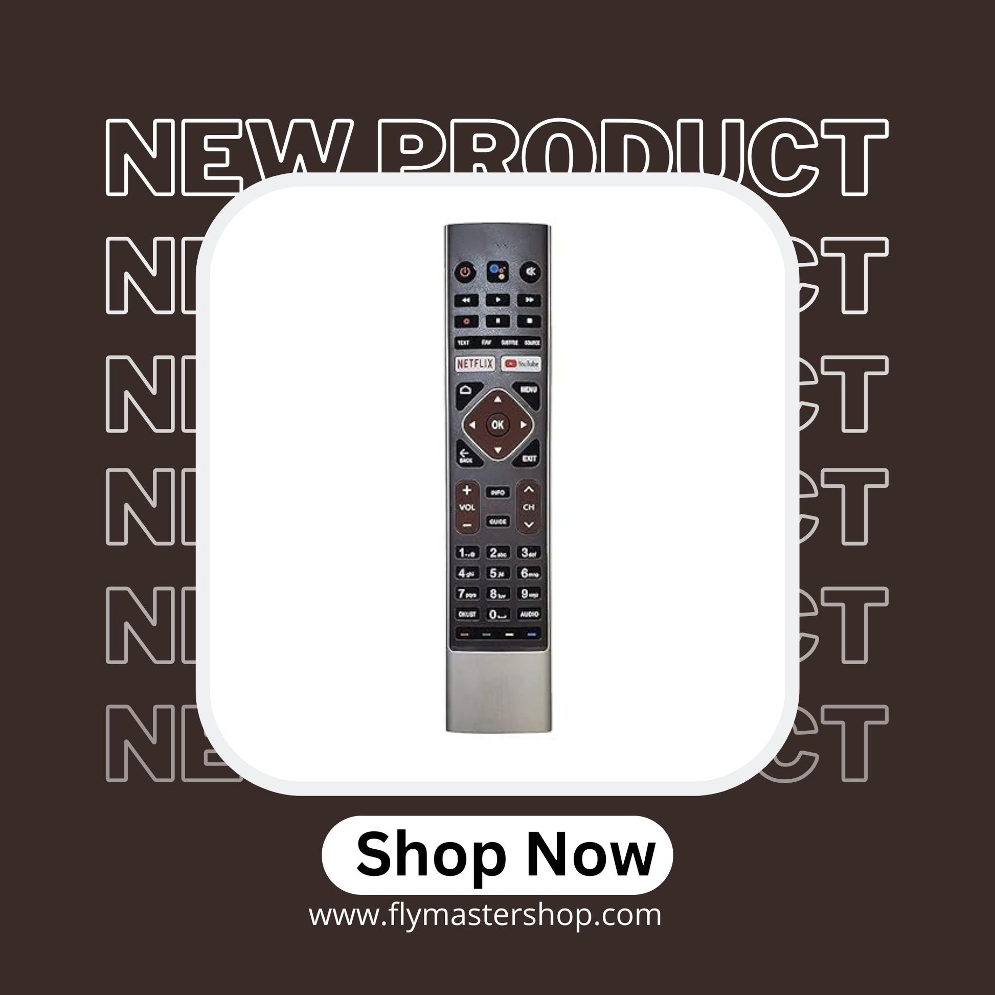 Haier TV Remote HTR-U27E | Google Assistant, Bluetooth Voice Command, Netflix & YouTube. - Flymaster Shop