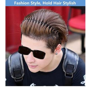 Hair Bands 2 Pcs Metal Headbands – Men & Women Hair Band, Fashion Headband for Sports, Unisex Hair Hoop with Elastic Non-Slip Wavy Teeth, Black (Pack of 2). - Flymaster Shop