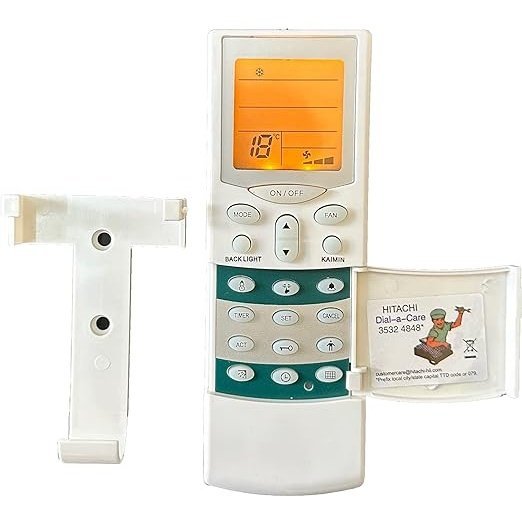 Hitachi Split AC | Air Conditioner Remote | Backlight & Remote Stand Compatible - Flymaster Shop