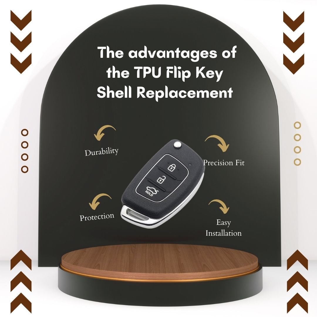 Hyundai Remote Key Shell | Compatible with i20, Verna, Xcent, Grand i10 (Black, HK-99) - Flymaster Shop