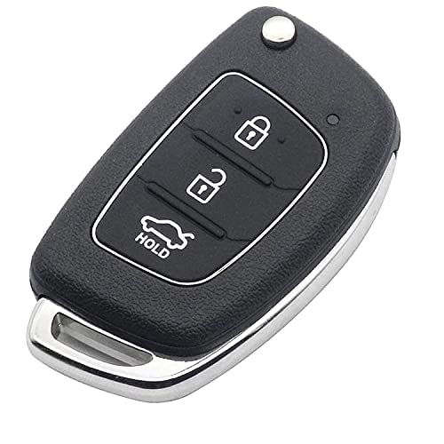 Hyundai Remote Key Shell | Compatible with i20, Verna, Xcent, Grand i10 (Black, HK-99) - Flymaster Shop