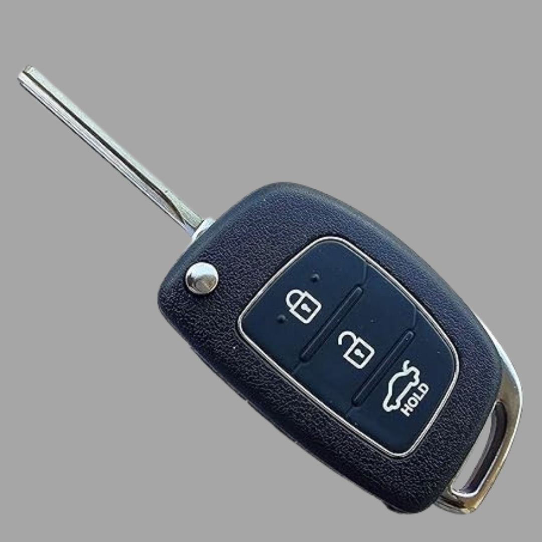 Hyundai Remote Key Shell | Compatible with i20, Verna, Xcent, Grand i10 (Black, HK-99) - Flymaster Shop