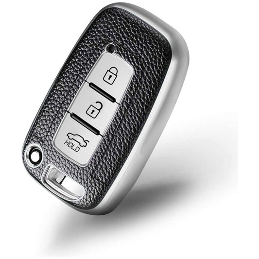 Hyundai Verna Fluidic, Old i20, Santafe Push Button Smart Key | Car Key Cover | Protects and Personalizes Your Key - Flymaster Shop