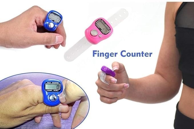 Mini Digital Finger Tally Counter – Electronic Japa Mala Counter for Chanting & Sports
