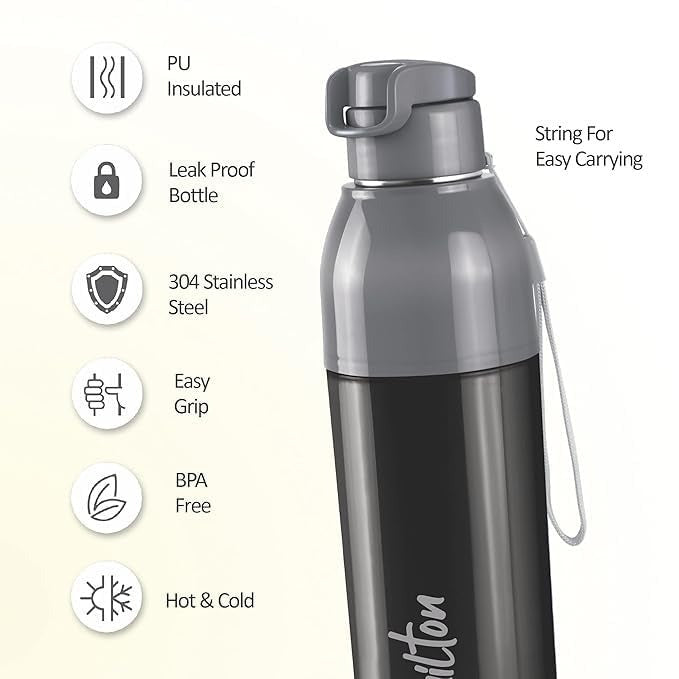 Spare Steel Convey Lid – Compatible with Milton Convey 600ml & 900ml Bottles (Lid/Cap Only)
