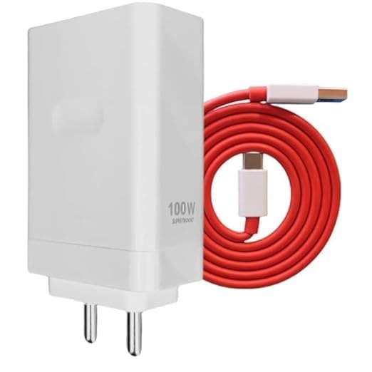 Original OnePlus 100W SUPERVOOC Charger with USB to C Dash Cable – Compatible with OnePlus 12/12R/11/11R/10/10R/9/9R/Nord 4/CE4/CE3/CE4 Lite 5G