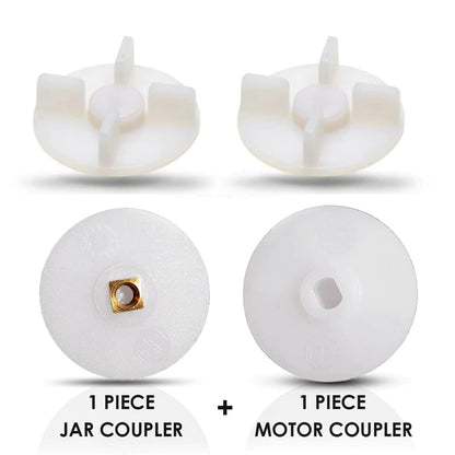 Mixer Grinder Motor Coupler + Jar Coupler Combo | Universal Fit for Preethi, Bajaj, Crompton & More | Pack of 4