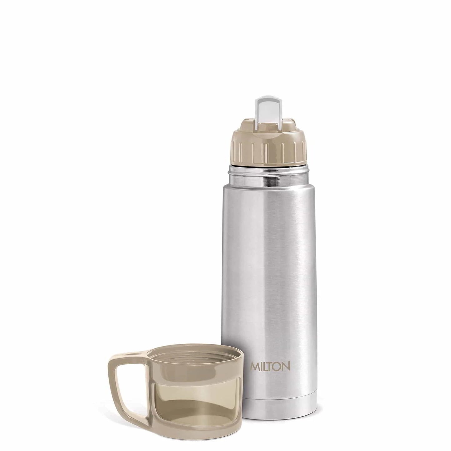 Replacement Lid Cap for Milton Glassy Thermosteel Flask 500 ml | Mirror Finish | Leak-Proof | Compatible with Milton Glassy Series