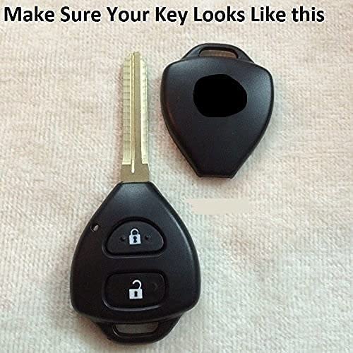 Innova 2012-2016 | Car Accessories | TPU Premium Car Key Cover | Protects Keys, 2-Button Compatible, Pack of 2, Black - Flymaster Shop