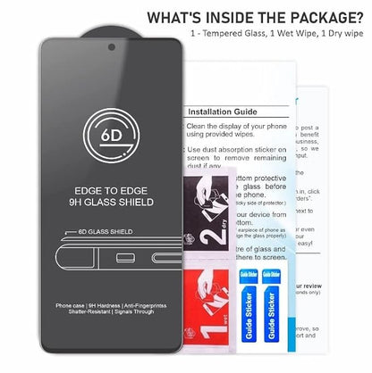 iQOO Neo 6 5G, Neo 6 SE, 9 SE, 7 5G, 7 Legend 5G | Tempered Glass Screen Protector | Edge-to-Edge Coverage, Self-Installation, 6.62 Inch Size Compatibility - Flymaster Shop