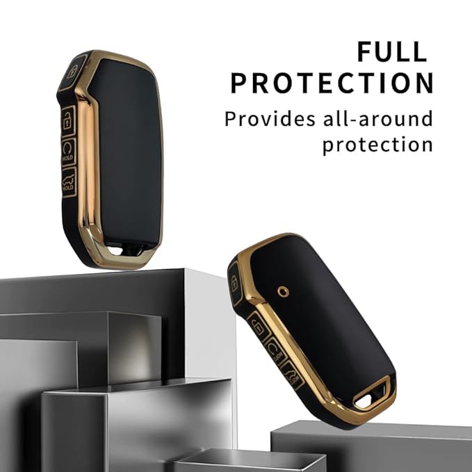 Kia Seltos 2023 Facelift HTX | Car Key Covers | Provides Protection and Style with Black Design - Flymaster Shop