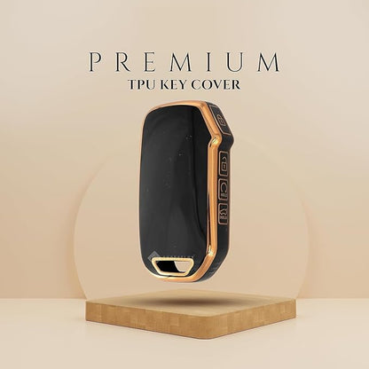 Kia Seltos 2023 Facelift HTX | Car Key Covers | Provides Protection and Style with Black Design - Flymaster Shop