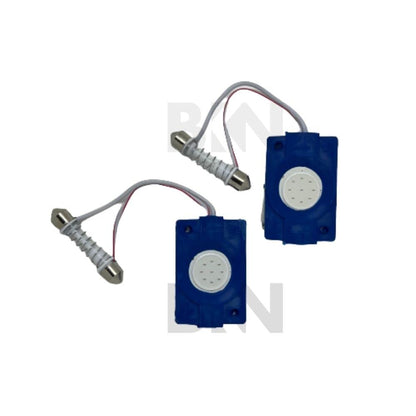 LED Light for Cars Interior COB Roof Light Bright 12Volts DC universal for all cars - Set of 2 (Warm White Color) - Flymaster Shop