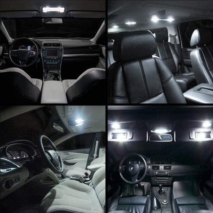 LED Light for Cars Interior COB Roof Light Bright 12Volts DC universal for all cars - Set of 2 (Warm White Color) - Flymaster Shop