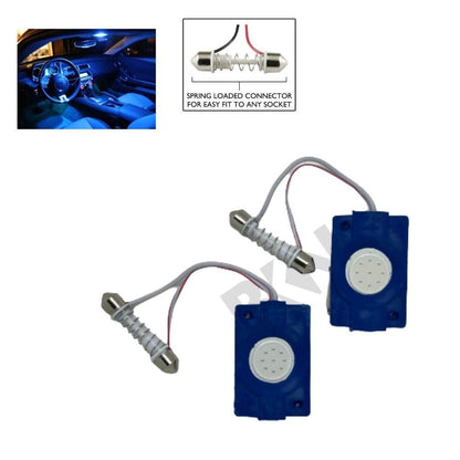 LED Light for Cars Interior COB Roof Light Bright 12Volts DC universal for all cars - Set of 2 (Warm White Color) - Flymaster Shop