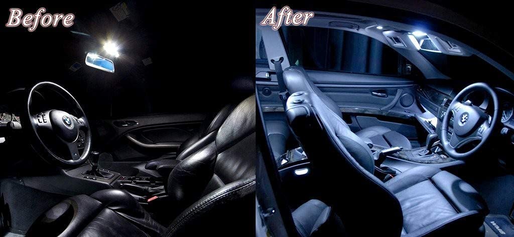 LED Light for Cars Interior COB Roof Light Bright 12Volts DC universal for all cars - Set of 2 (Warm White Color) - Flymaster Shop