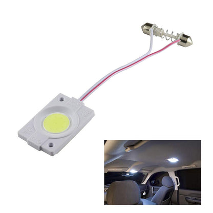 LED Light for Cars Interior COB Roof Light Bright 12Volts DC universal for all cars - Set of 2 (Warm White Color) - Flymaster Shop