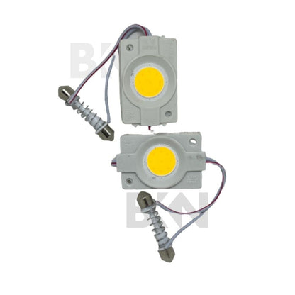 LED Light for Cars Interior COB Roof Light Bright 12Volts DC universal for all cars - Set of 2 (Warm White Color) - Flymaster Shop