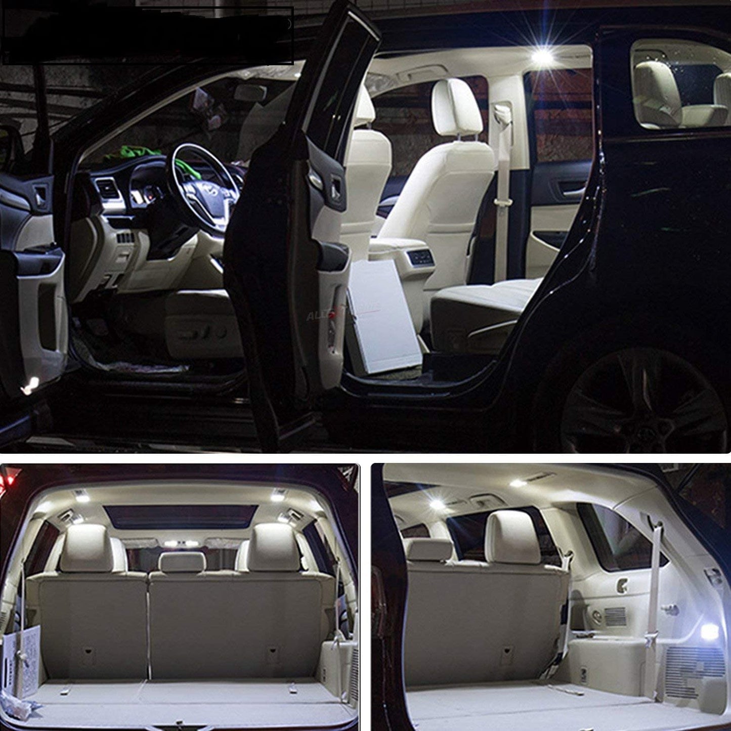 LED Light for Cars Interior COB Roof Light Bright 12Volts DC universal for all cars - Set of 2 (Warm White Color) - Flymaster Shop