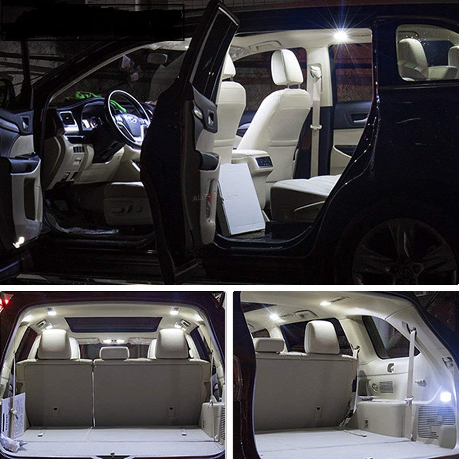 LED Light for Cars Interior COB Roof Light Bright 12Volts DC universal for all cars - Set of 2 (Warm White Color) - Flymaster Shop