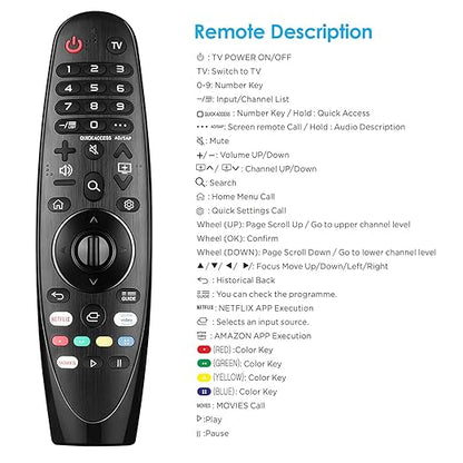 LG Smart TV Magic Remote | Remote Control | Controls All Models of LG TVs (No Voice or Pointer Function) - Flymaster Shop