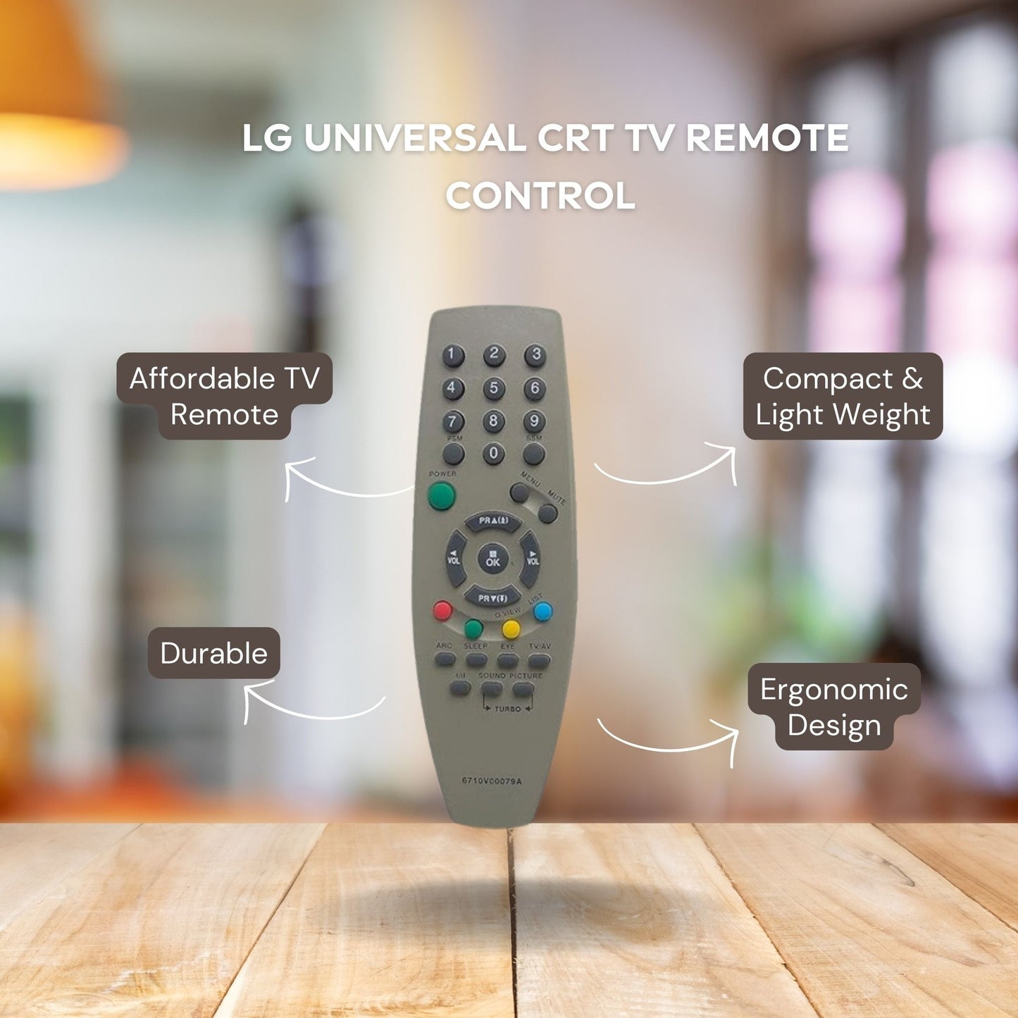 LG Universal CRT TV Remote Control - Compatible with All LG CRT TV Models | Replacement Electronics Accessory - Flymaster Shop