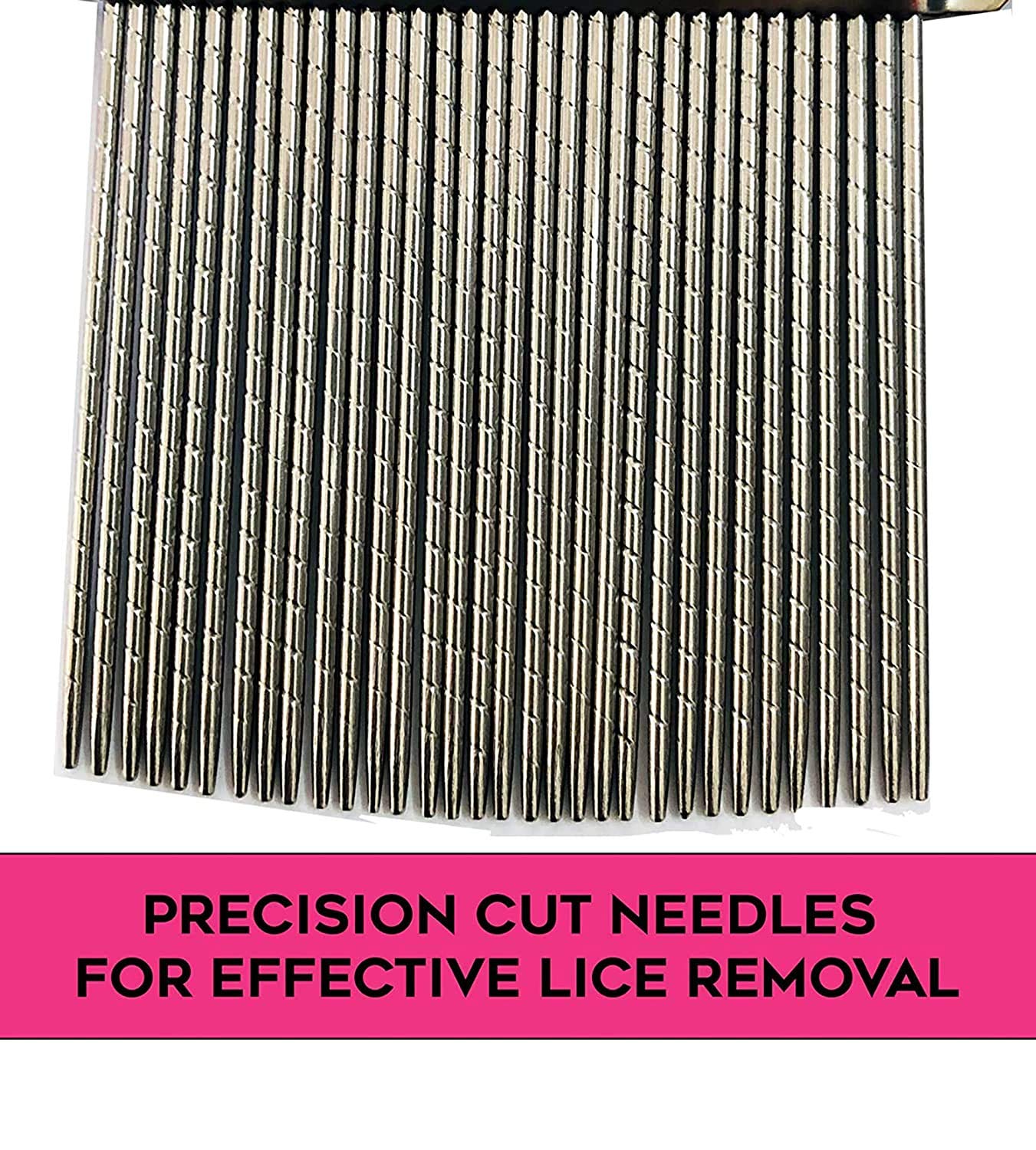 Lice Treatment Nit Comb with Stainless Steel Metal – Effective Head Lice & Nits Removal Comb - Flymaster Shop