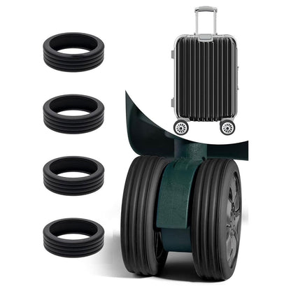Luggage Wheel Protector – 8 PCS Silicone Covers for Spinner Wheels | Trolley Bag & Suitcase Shock Absorption Set - Flymaster Shop