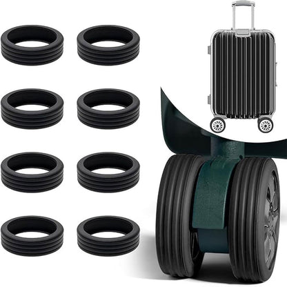 Luggage Wheel Protector – 8 PCS Silicone Covers for Spinner Wheels | Trolley Bag & Suitcase Shock Absorption Set - Flymaster Shop
