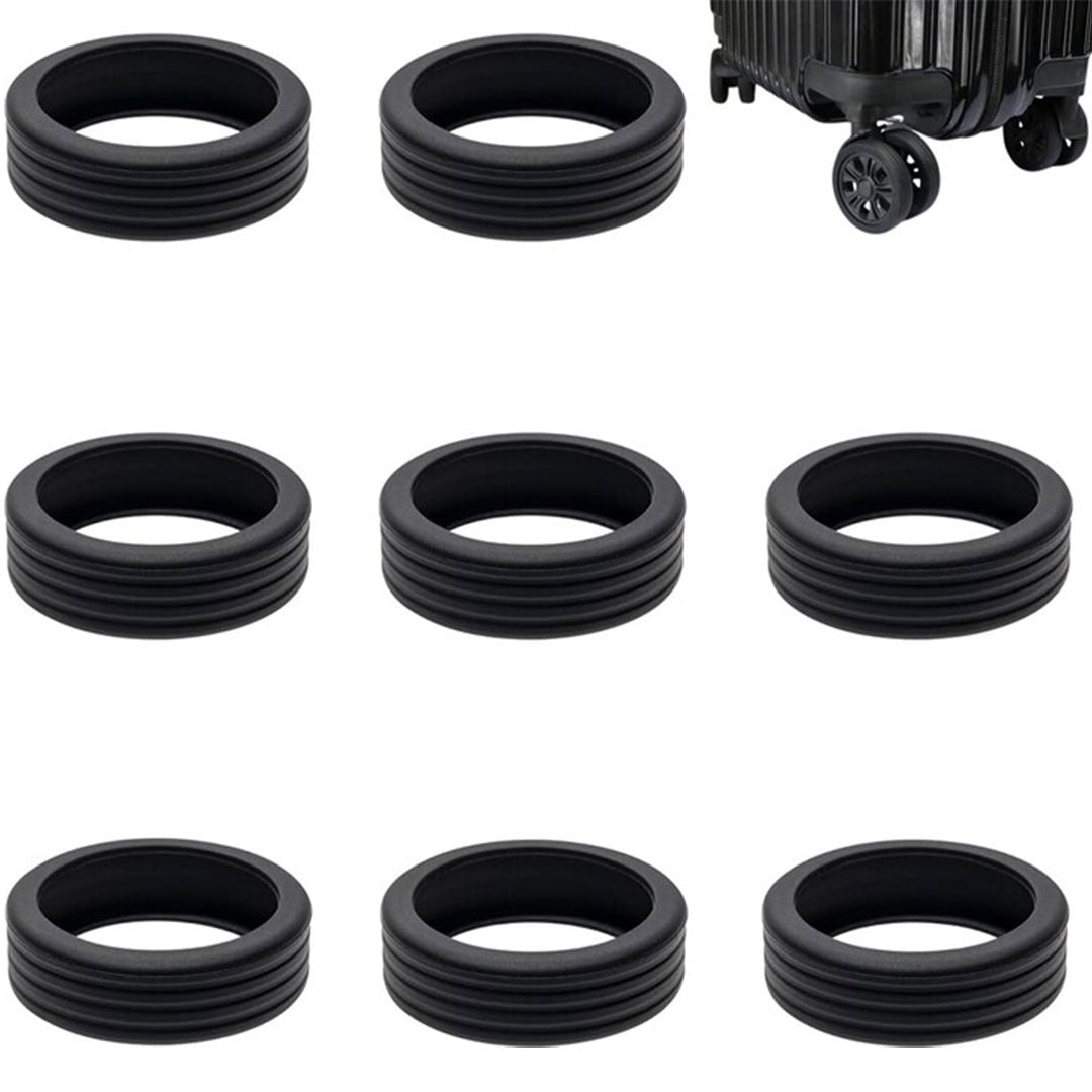 Luggage Wheel Protector – 8 PCS Silicone Covers for Spinner Wheels | Trolley Bag & Suitcase Shock Absorption Set - Flymaster Shop
