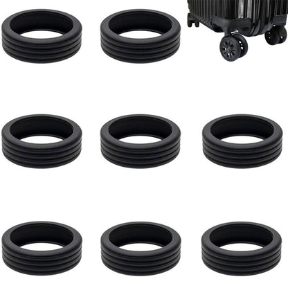 Luggage Wheel Protector – 8 PCS Silicone Covers for Spinner Wheels | Trolley Bag & Suitcase Shock Absorption Set - Flymaster Shop