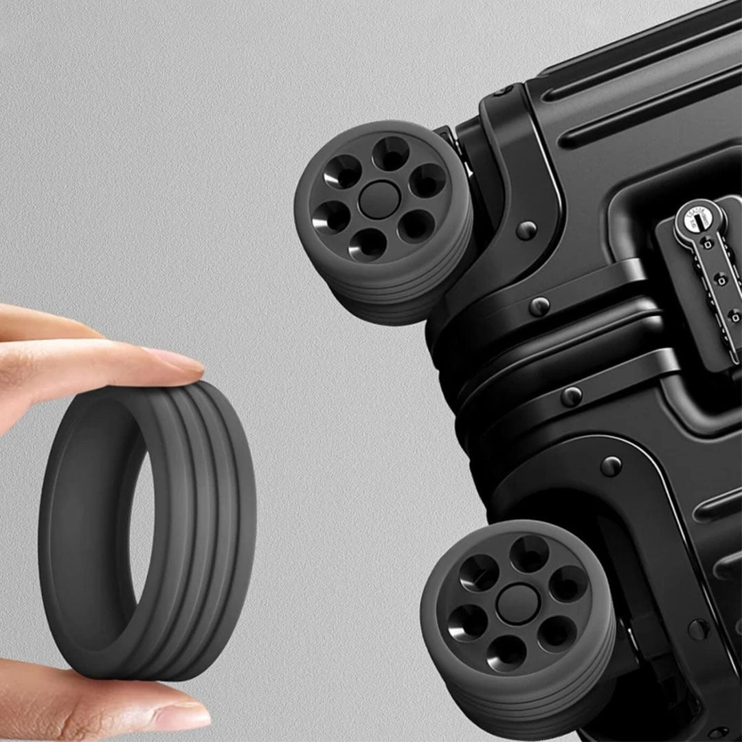 Luggage Wheel Protector – 8 PCS Silicone Covers for Spinner Wheels | Trolley Bag & Suitcase Shock Absorption Set - Flymaster Shop