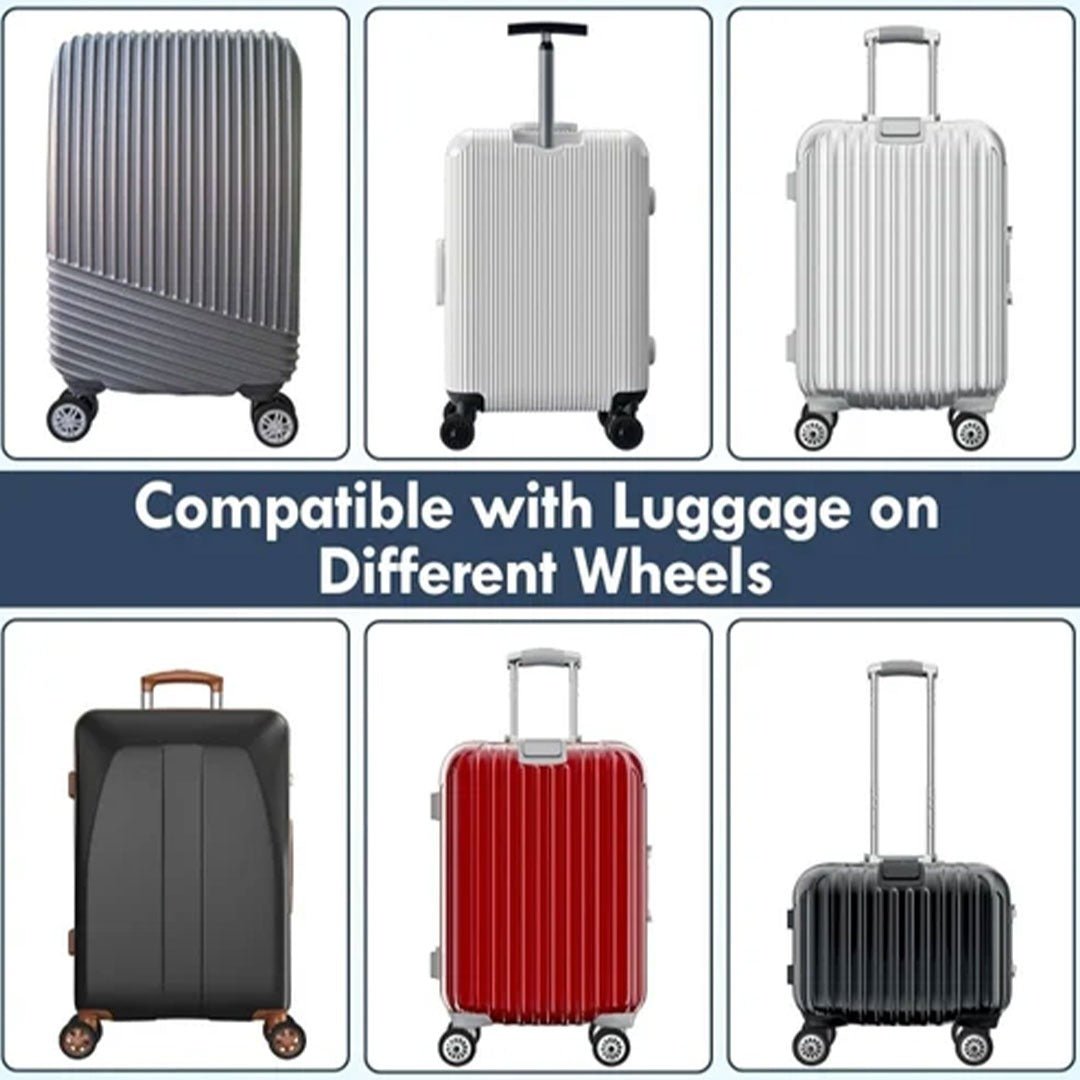 Luggage Wheel Protector – 8 PCS Silicone Covers for Spinner Wheels | Trolley Bag & Suitcase Shock Absorption Set - Flymaster Shop
