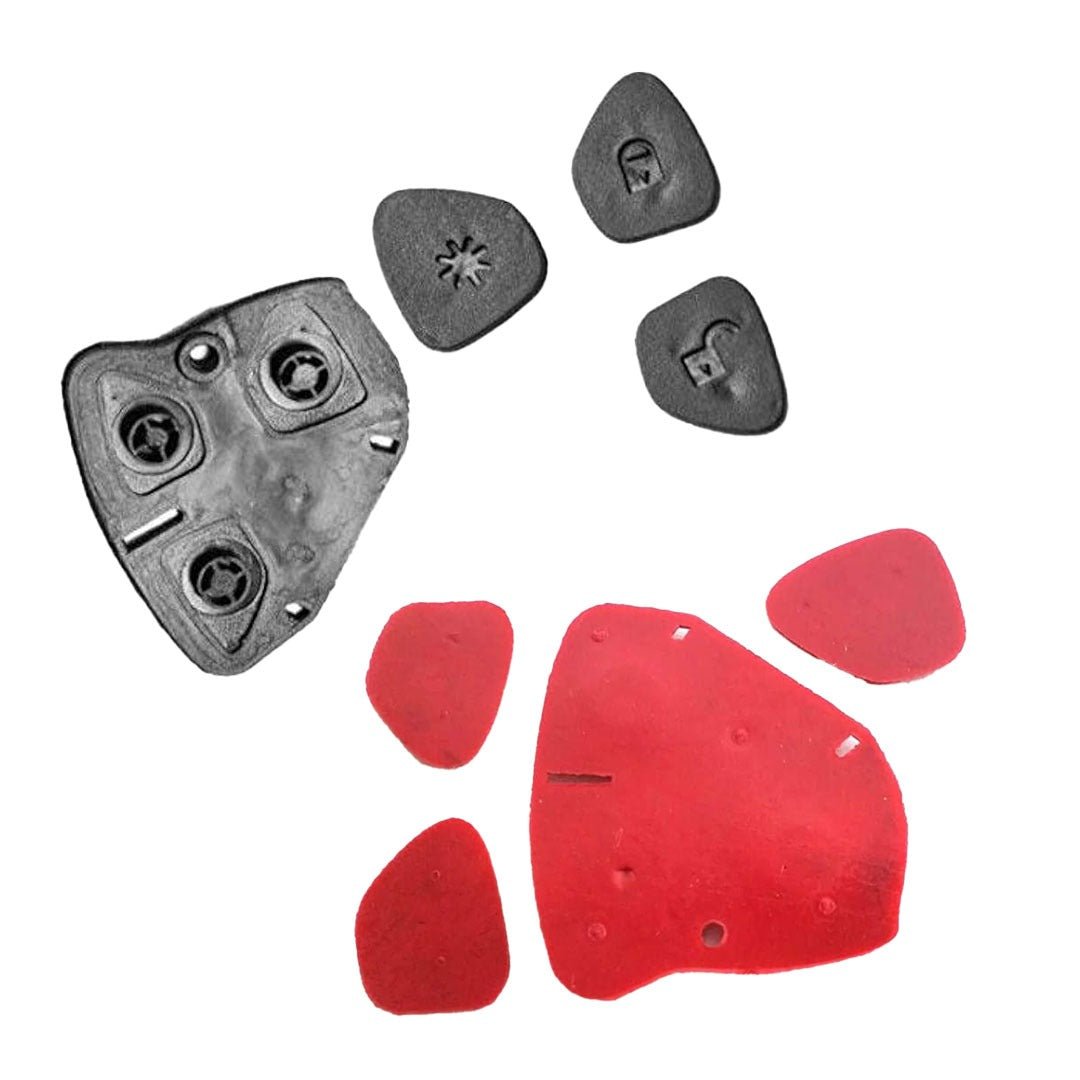 Mahindra 3-Button Remote Keypad for Xylo, Scorpio, Quanton - Set of 2 Replacement Keys (Red & Black) - Flymaster Shop