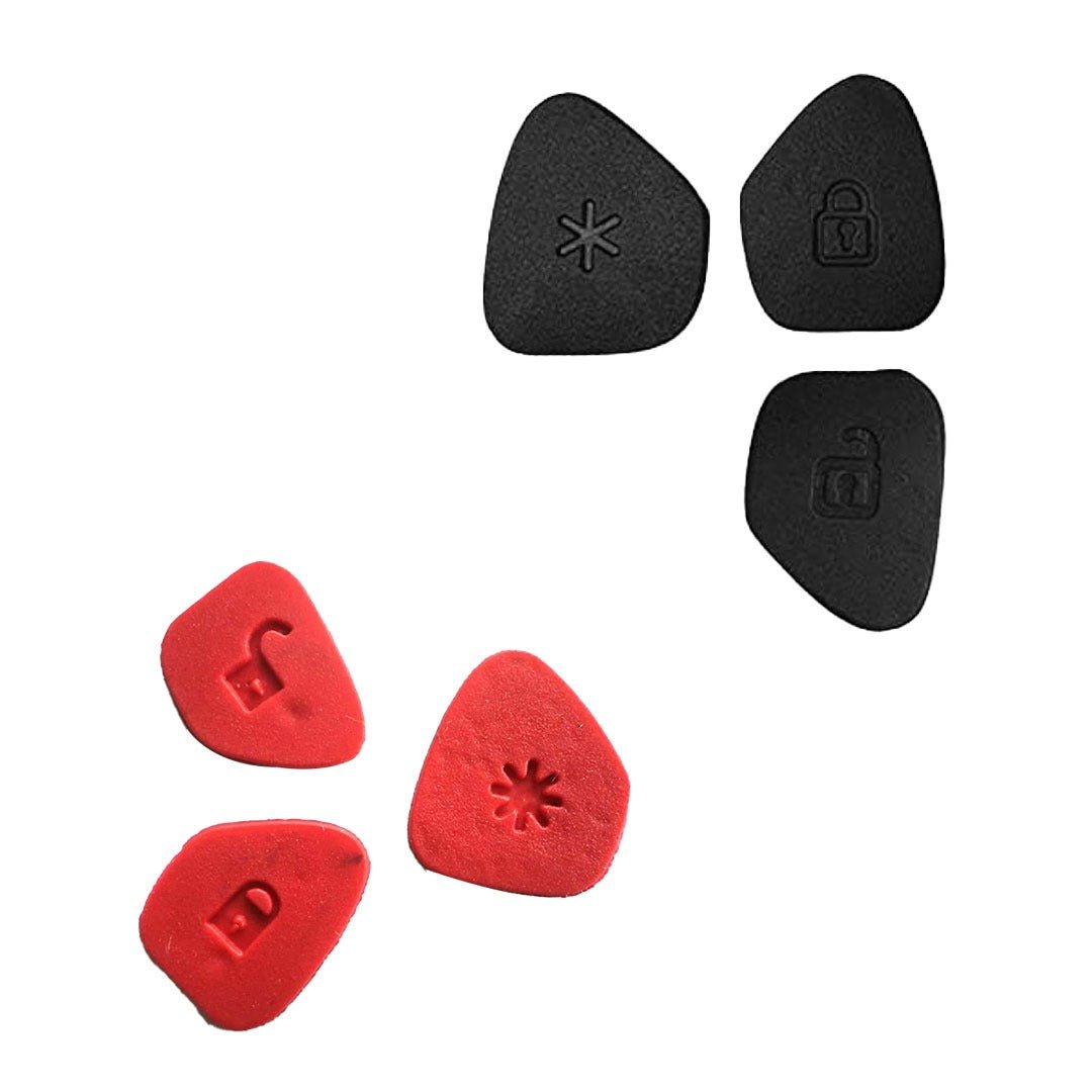 Mahindra 3-Button Remote Keypad for Xylo, Scorpio, Quanton - Set of 2 Replacement Keys (Red & Black) - Flymaster Shop