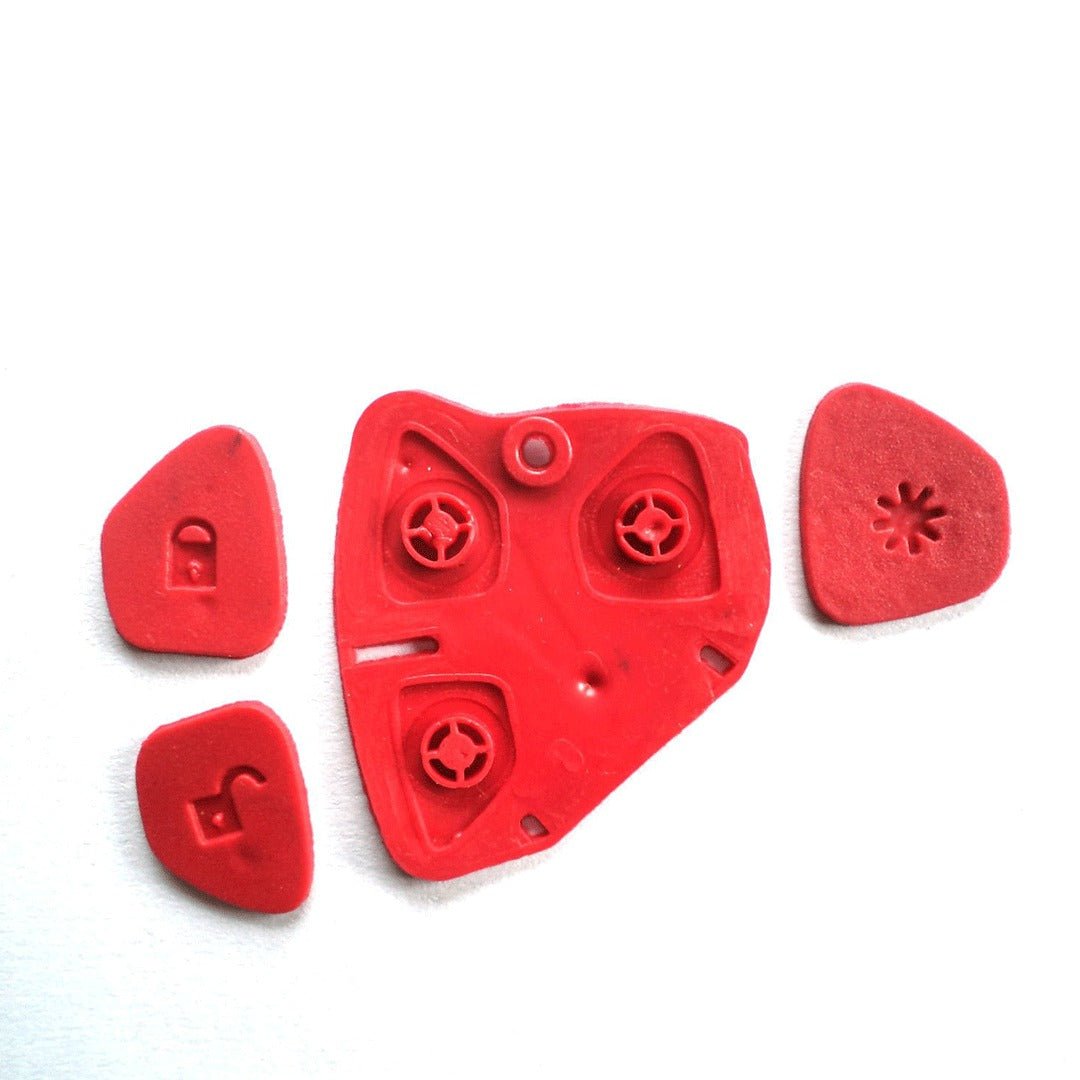 Mahindra 3-Button Remote Keypad Set for Xylo, Scorpio, Quanto - Red Replacement Key Set - Flymaster Shop