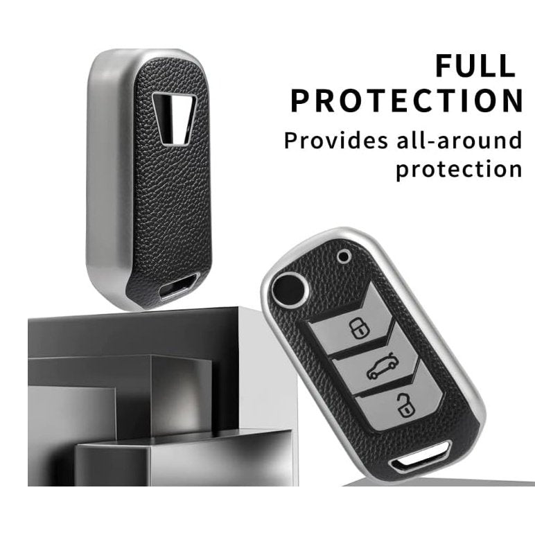 Mahindra Thar, Bolero, Scorpio, XUV700, XUV400, XUV300, TUV300, Marazzo | Automotive Accessories | 3 button flip key cover with protection and style - Flymaster Shop