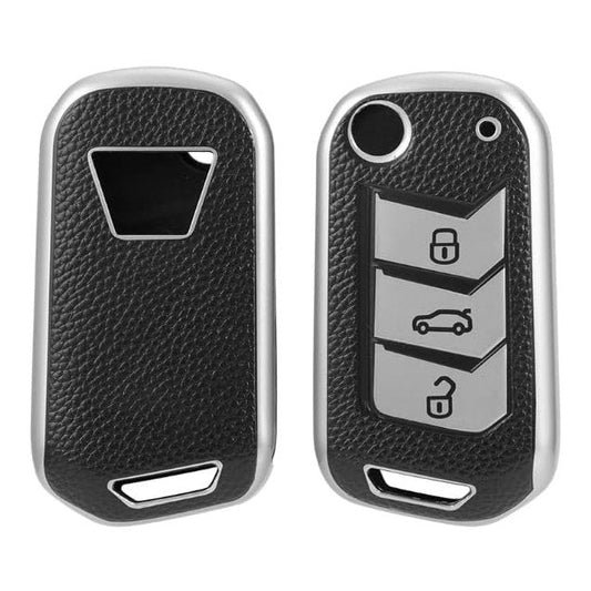 Mahindra Thar, Bolero, Scorpio, XUV700, XUV400, XUV300, TUV300, Marazzo | Automotive Accessories | 3 button flip key cover with protection and style - Flymaster Shop