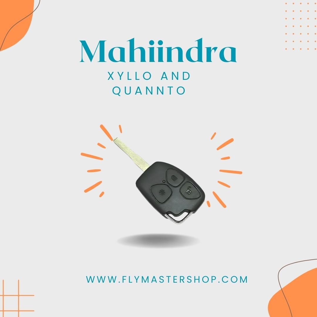 Mahindra Xylo/Scorpio/Quanto | Replacement Parts | Durable Key Shell with Perfect Fit Premium Quality | Reliable Protection | Perfect Fit - Flymaster Shop