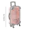 Makeup Organizer, Portable Makeup Case,Trolley Tiny Suitcase Miniature Candy Box for Travel Theme &Travel-Friendly, Compact, Perfect Gift for Beauty Lovers.Pack of 1, Multicolour. - Flymaster Shop