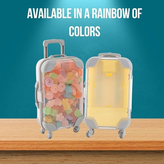 Makeup Organizer, Portable Makeup Case,Trolley Tiny Suitcase Miniature Candy Box for Travel Theme &Travel - Friendly, Compact.Pack of 1, Multicolour. - Flymaster ShopFlymaster ShopRKT - MS - M - 01