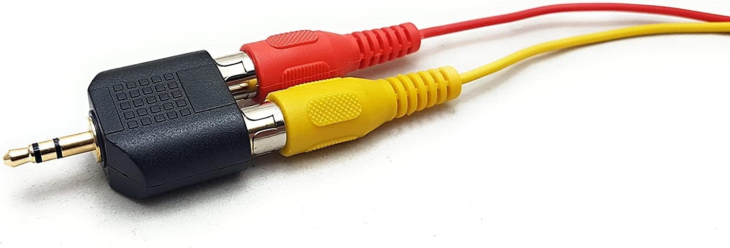 Micro RCA Female to 3.5mm Aux Stereo Male Jack Connector Converter | Electronics Accessories | Pack of 2, Provides efficient connectivity between audio devices - Flymaster Shop