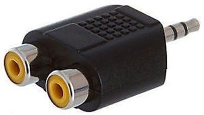Micro RCA Female to 3.5mm Aux Stereo Male Jack Connector Converter | Electronics Accessories | Pack of 2, Provides efficient connectivity between audio devices - Flymaster Shop