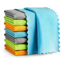 Microfiber Magic Drying Towel – Reusable, Water Absorbent Multipurpose Cleaning Cloth for Kitchen, Glass, and Windows (Pack of 3). - Flymaster Shop