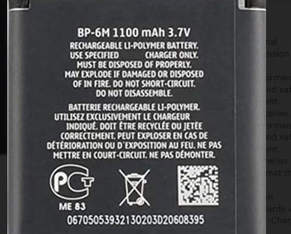 Mobile Accessories | BP-6M Nokia Models | High Capacity and Portable Battery - Flymaster Shop