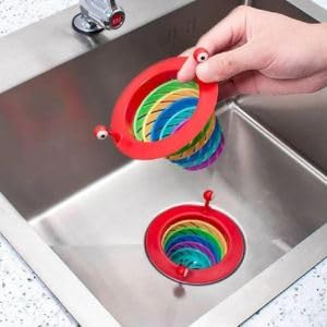 Monster Colorful Thickened Kitchen Sink Strainer and Stopper – Leakage Proof Waste Collector Filter for Home Kitchen (Pack of 1) - Flymaster Shop