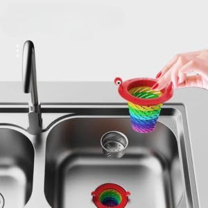 Monster Colorful Thickened Kitchen Sink Strainer and Stopper – Leakage Proof Waste Collector Filter for Home Kitchen (Pack of 1) - Flymaster Shop