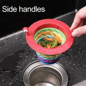Monster Colorful Thickened Kitchen Sink Strainer and Stopper – Leakage Proof Waste Collector Filter for Home Kitchen (Pack of 1) - Flymaster Shop